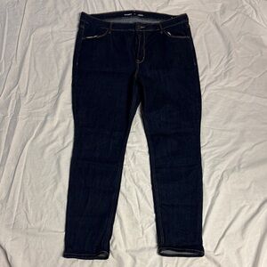 Old Navy High Rise Straight Deep Indigo Jeans